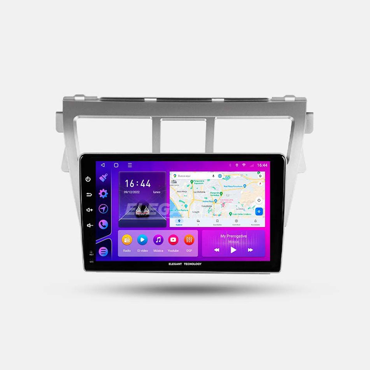GENERICO - Autoradio Android Elegant Tecnology Toyota Yaris 2007-2012 4-64Gb 4+64GB 8 Nucleos +Chip