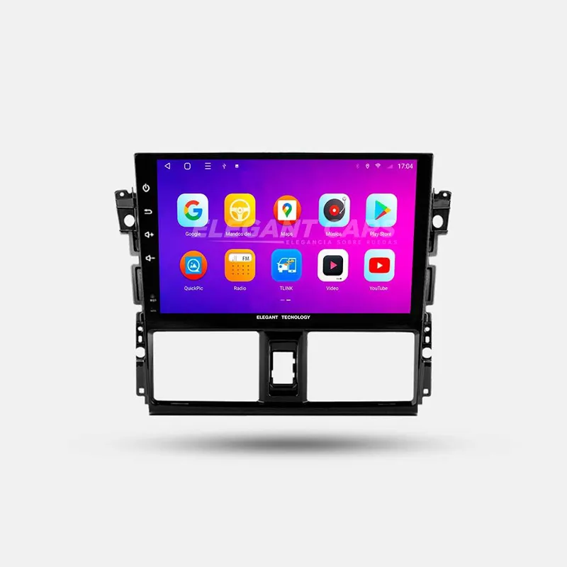 GENERICO - Autoradio Android Elegant Tecnology Toyota Yaris 2013-2018 4-64Gb 4+64GB 8 Nucleos +Chip