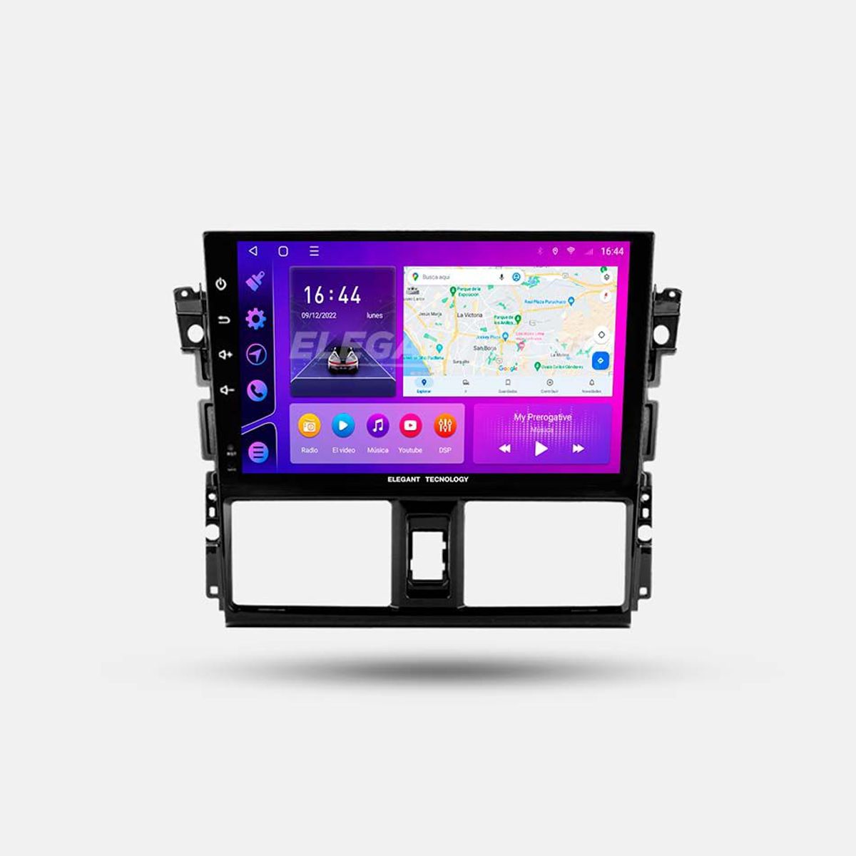 GENERICO - Autoradio Android Elegant Tecnology Toyota Yaris 2013-2018 4-64Gb 4+64GB 8 Nucleos +Chip