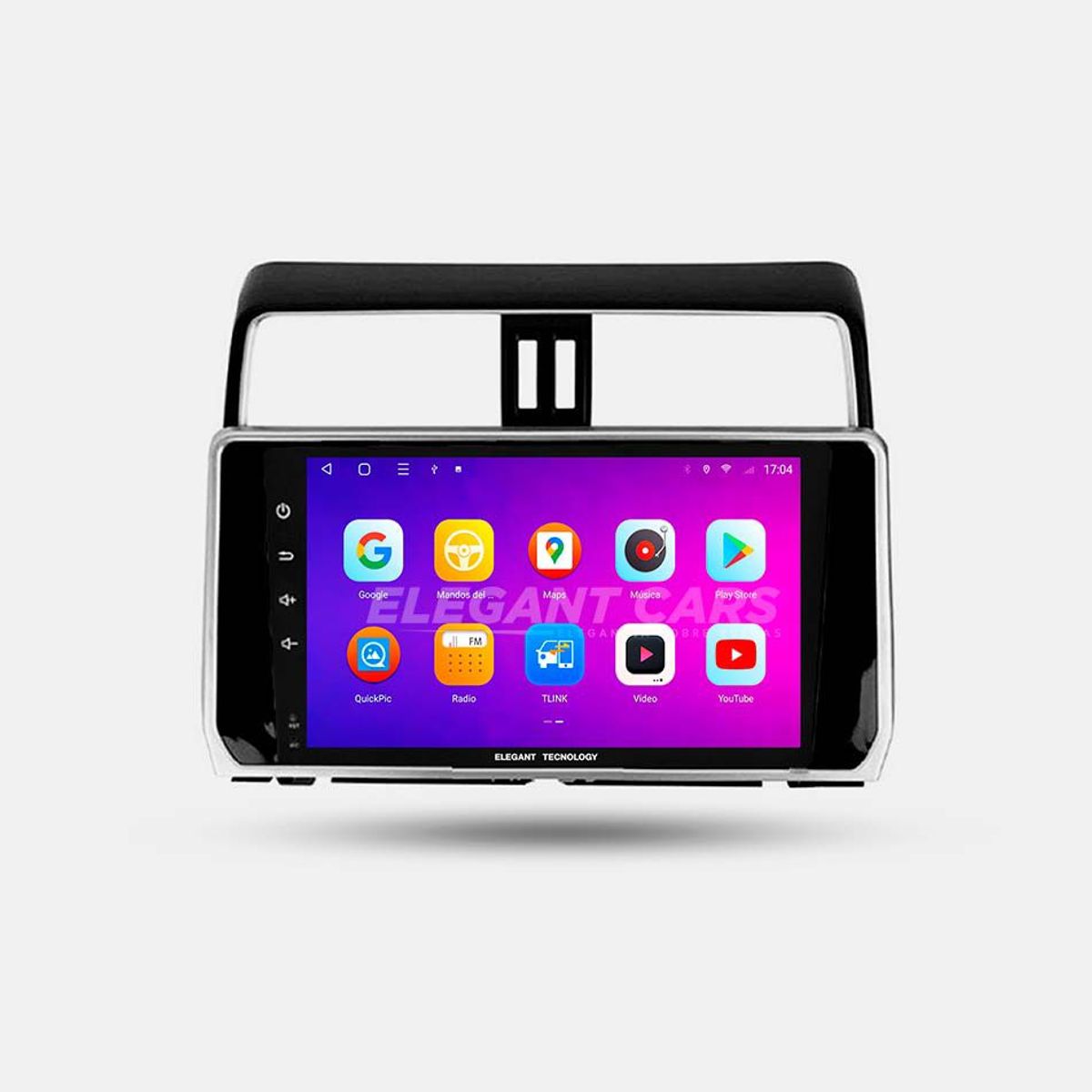 GENERICO - Autoradio Android Elegant Tecnology Toyota Land Cruiser Prado 2019-2021 4-64Gb 4+64GB 8 Nucleos +Chip