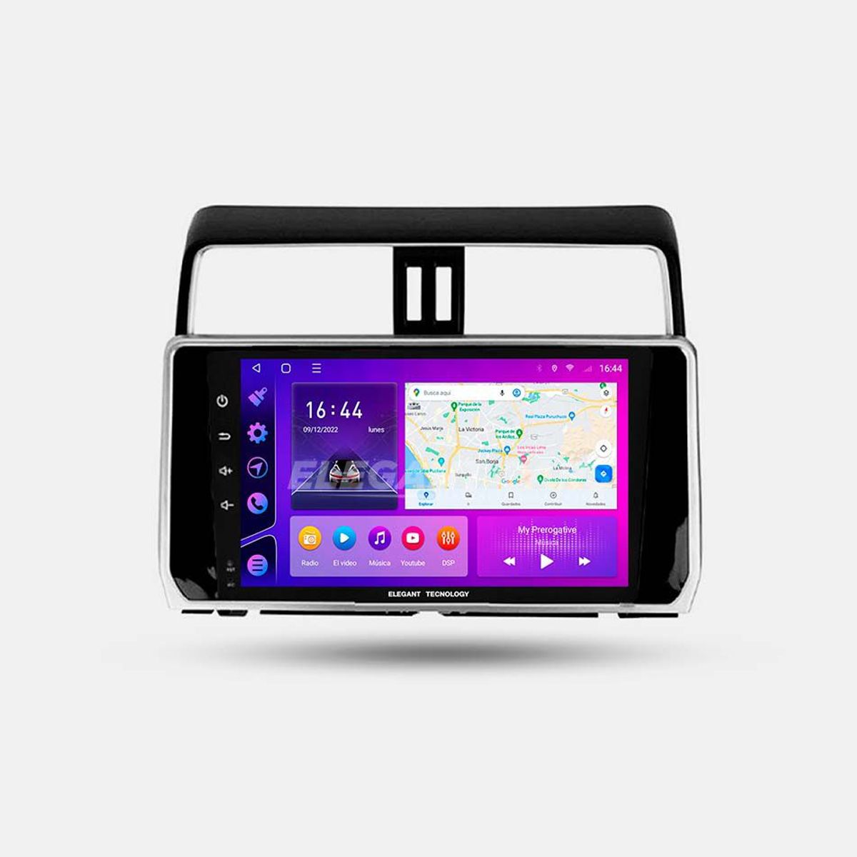 GENERICO - Autoradio Android Elegant Tecnology Toyota Land Cruiser Prado 2019-2021 4-64Gb 4+64GB 8 Nucleos +Chip