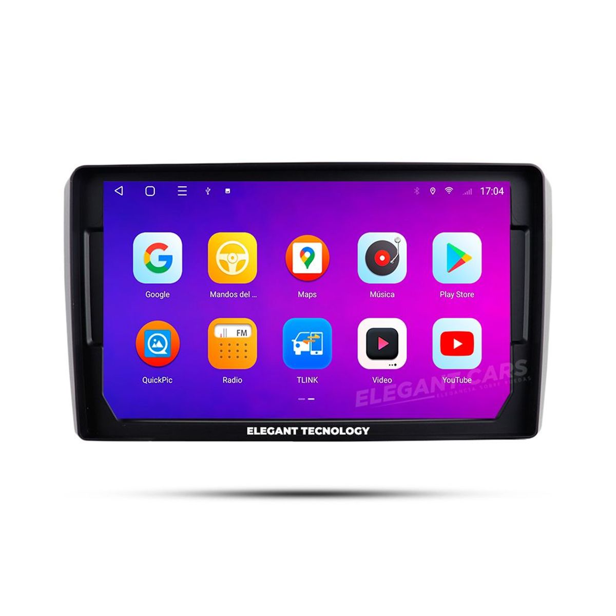 GENERICO - Autoradio Android Elegant Tecnology Audi A4 2002-2008 4-64Gb 4+64GB 8 Nucleos +Chip