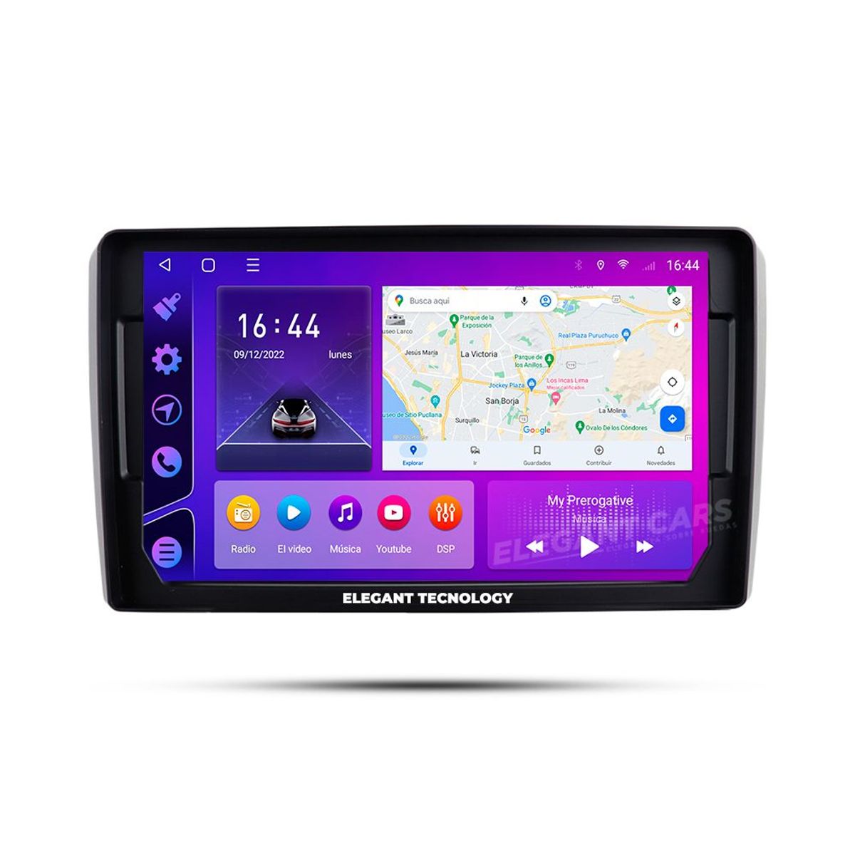 GENERICO - Autoradio Android Elegant Tecnology Audi A4 2002-2008 4-64Gb 4+64GB 8 Nucleos +Chip