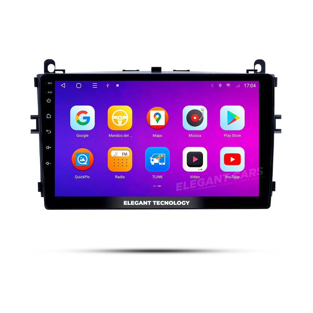 GENERICO - Autoradio Android Elegant Tecnology Baic E Class 150,160,200 Senova D20 2017-2020  4-64Gb 4+64GB 8 Nucleos +Chip