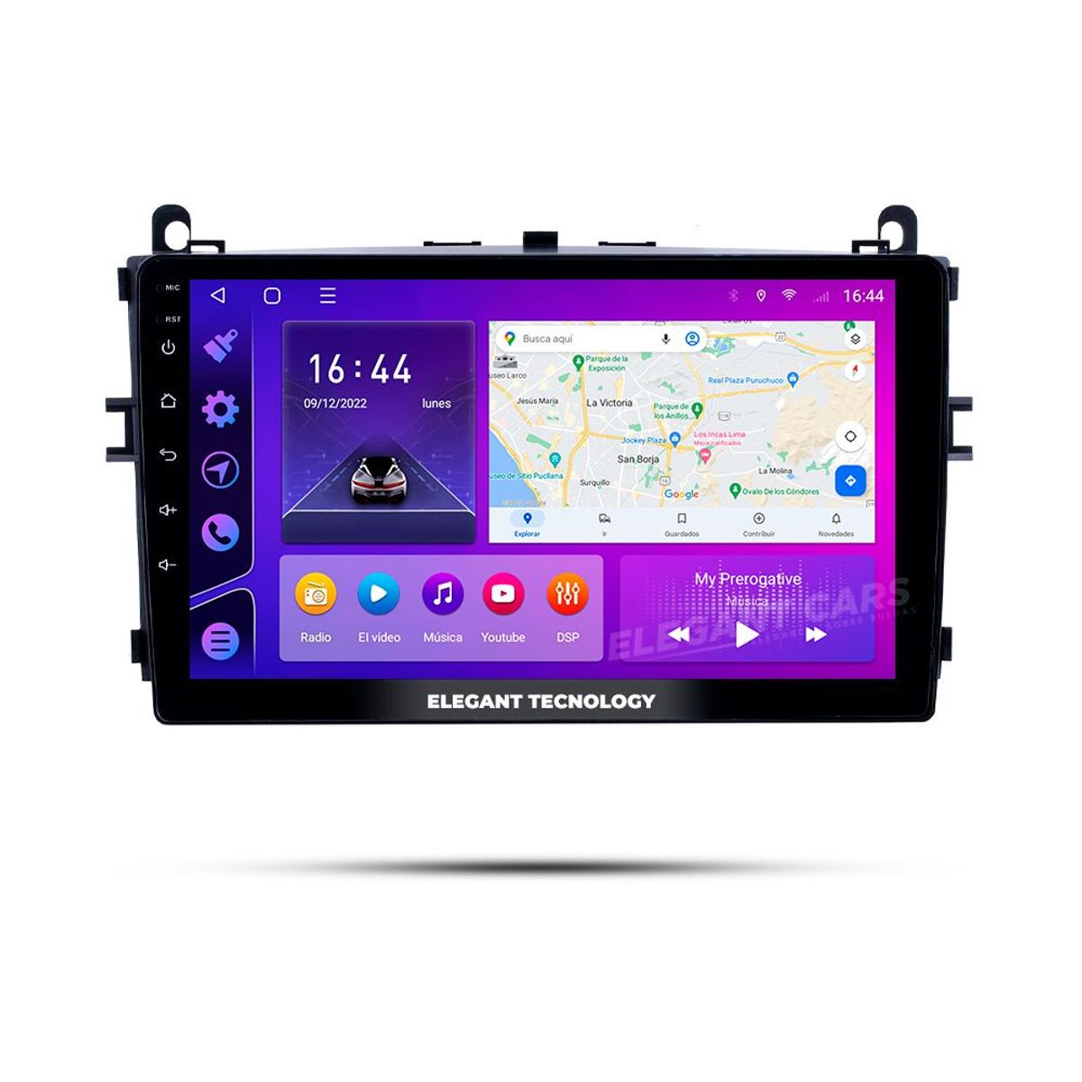 GENERICO - Autoradio Android Elegant Tecnology Baic E Class 150,160,200 Senova D20 2017-2020  4-64Gb 4+64GB 8 Nucleos +Chip