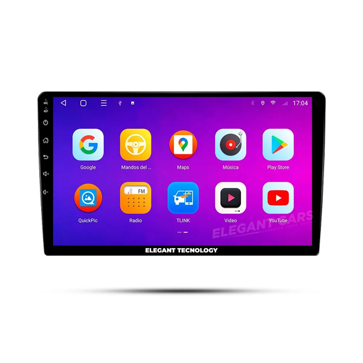 GENERICO - Autoradio Android Elegant Tecnology Baic EU5 Senova D50 2018 4-64Gb 4+64GB 8 Nucleos +Chip