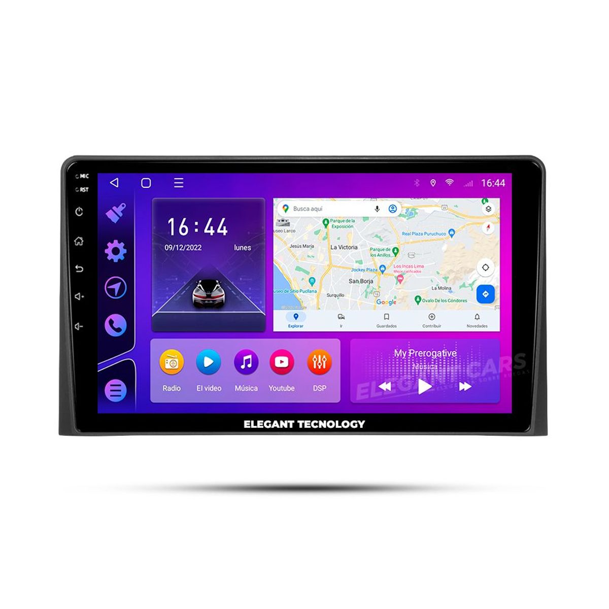 GENERICO - Autoradio Android Elegant Tecnology Baic M60 2017 4-64Gb 4+64GB 8 Nucleos +Chip