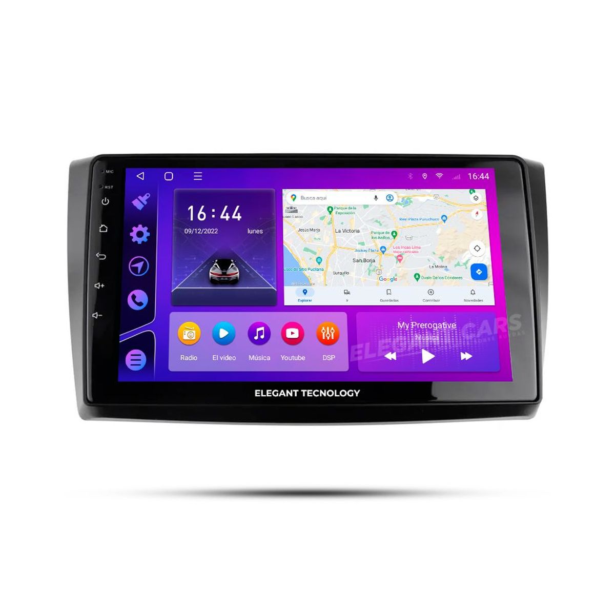 GENERICO - Autoradio Android Elegant Tecnology Changan Alsvin V3 2012-2017 4-64Gb 4+64GB 8 Nucleos +Chip