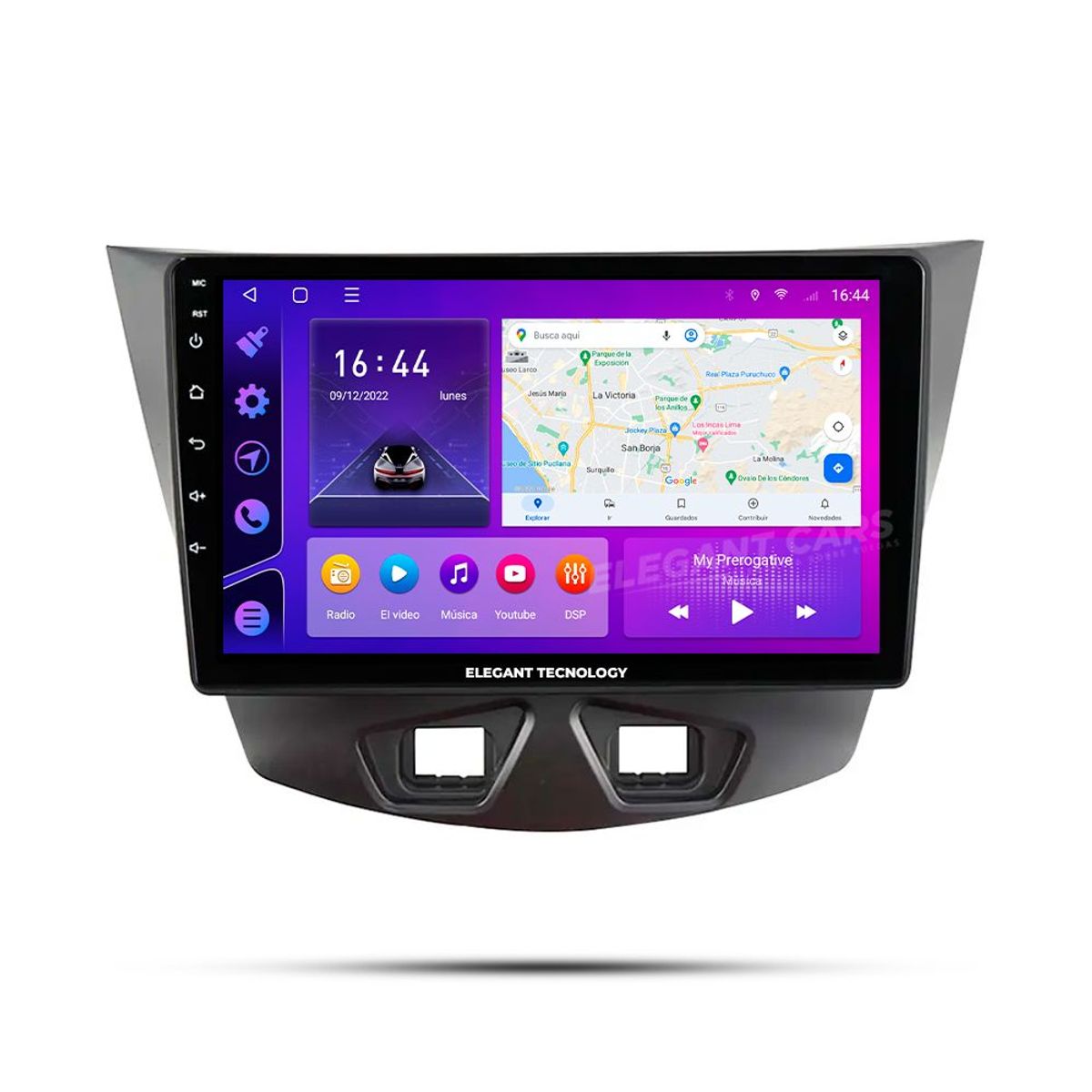 GENERICO - Autoradio Android Elegant Tecnology Chery Arrizo 3 2014-2015 4-64Gb 4+64GB 8 Nucleos +Chip