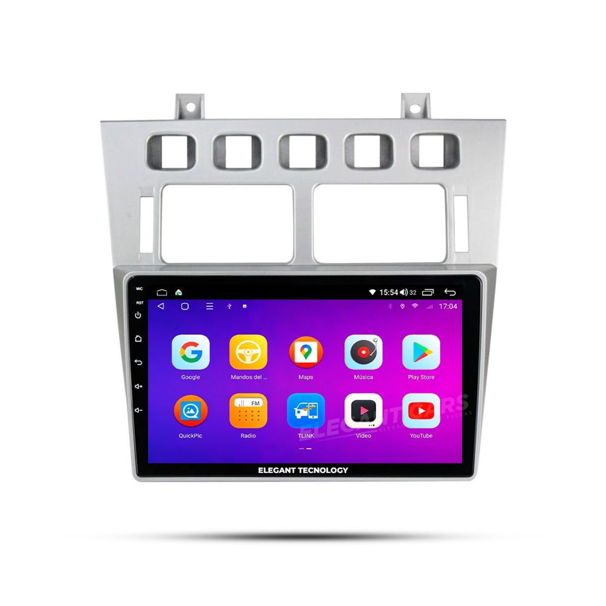 GENERICO - Autoradio Android Elegant Tecnology Chery Cowin 2010-2011 4-64Gb 4+64GB 8 Nucleos +Chip