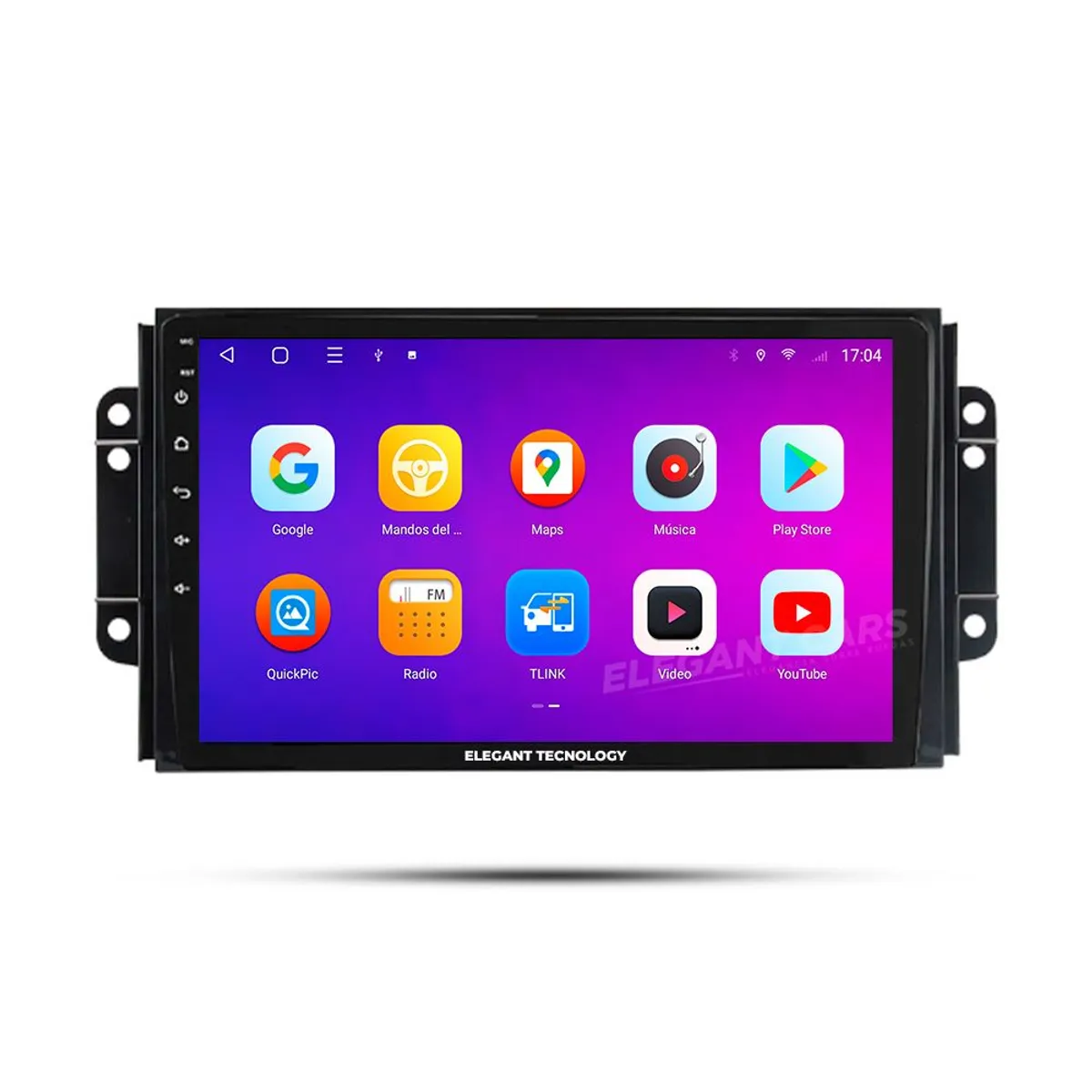 GENERICO - Autoradio Android Elegant Tecnology Chery Tiggo 2-3 2016 4-64Gb 4+64GB 8 Nucleos +Chip