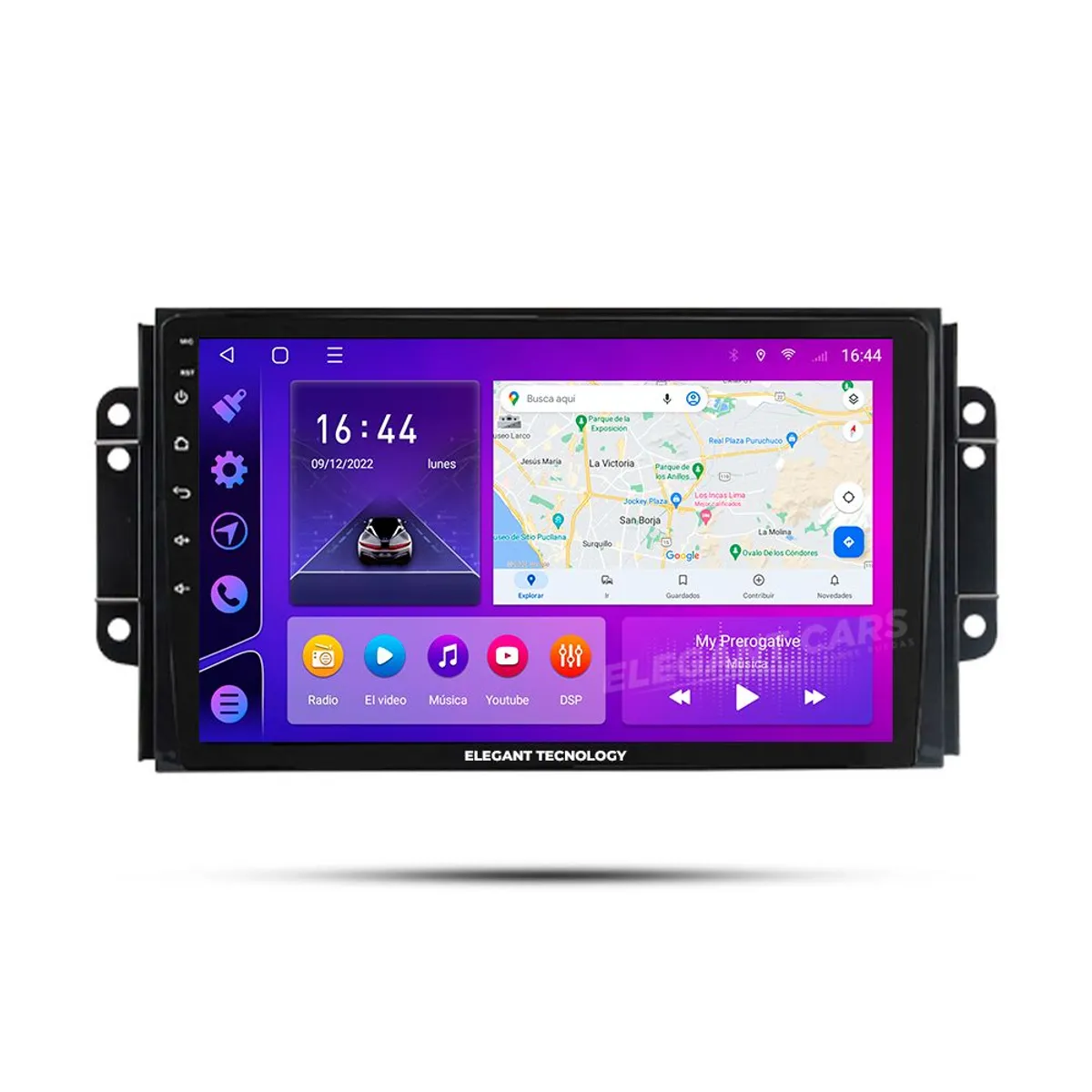 GENERICO - Autoradio Android Elegant Tecnology Chery Tiggo 2-3 2016 4-64Gb 4+64GB 8 Nucleos +Chip
