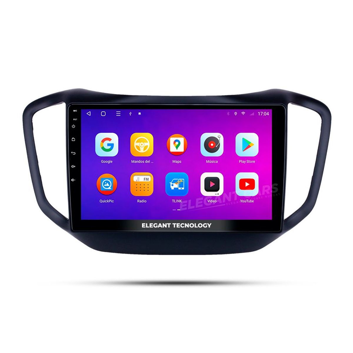 GENERICO - Autoradio Android Elegant Tecnology Chery Tiggo 5 2014-2017 4-64Gb 4+64GB 8 Nucleos +Chip