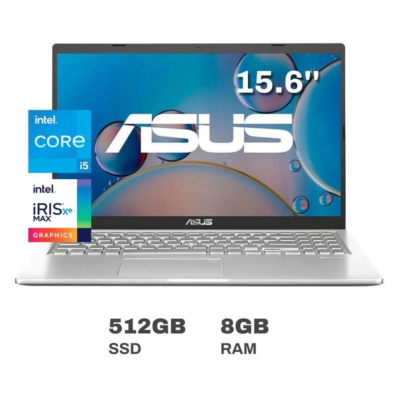 ASUS - Laptop Asus X515EA-EJ1746W Intel Core i5 8GB RAM 512GB SSD 156 - Gris