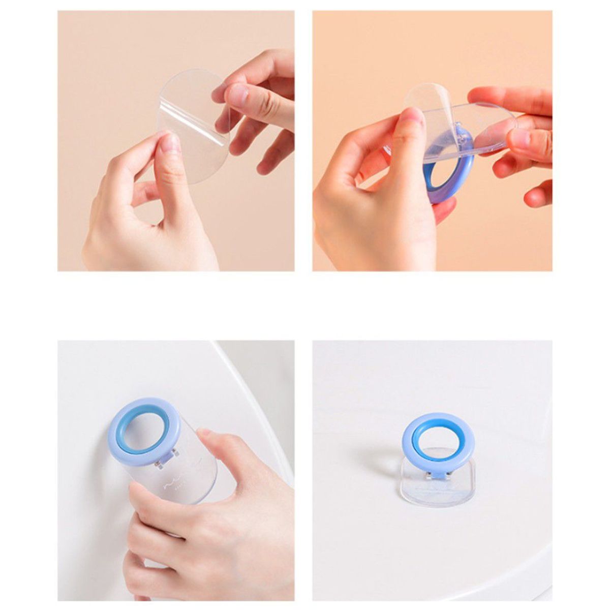 TODO FIT - Jalón Levantador Adhesivo para tapa de inodoro Multiusos