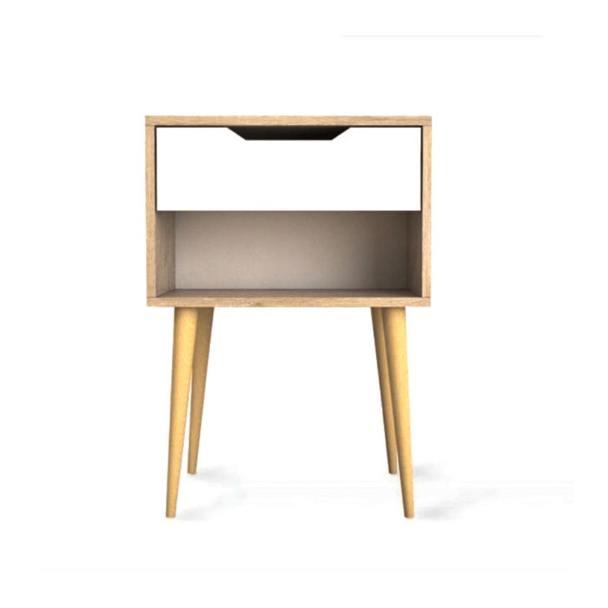 VENTITAS HOME - COMBO 2 Veladores Vintage Ágatha 1 Cajón Ventitas Home Duna