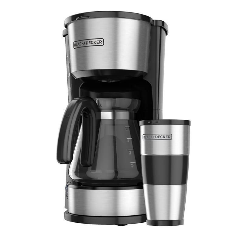 BLACK+DECKER - Cafetera 4 en 1 BLACK&DECKER CM0755S 5 Tazas