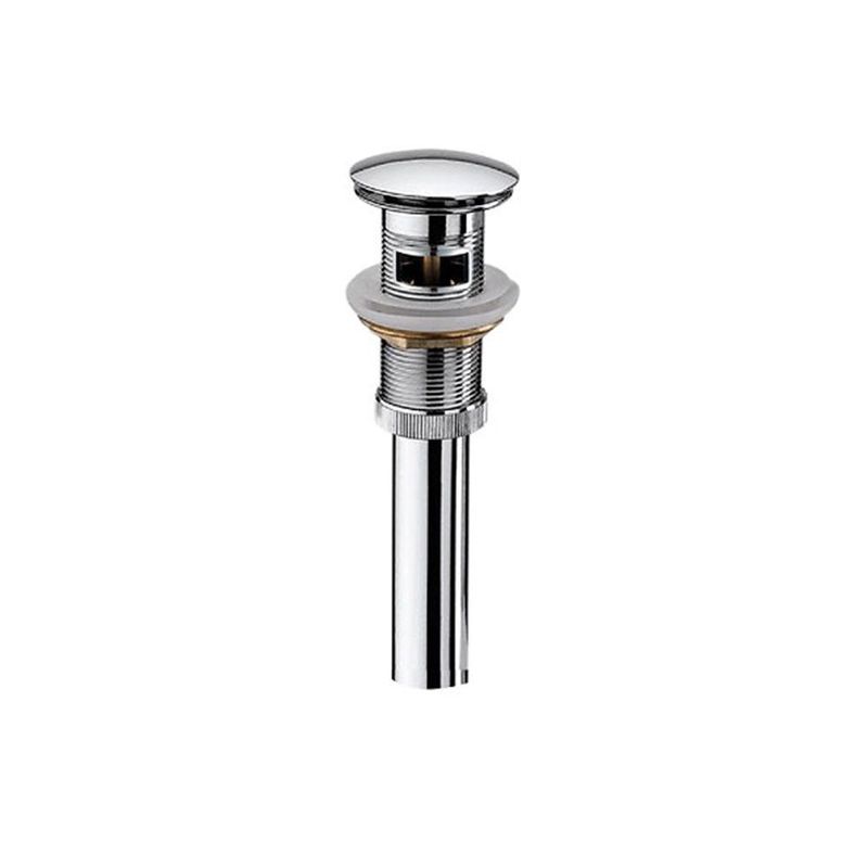 GENERICO - DESAGÜE CROMADO LUXURY PUSH-UP CON REBOSE 1 ¼” 19CM 002CL