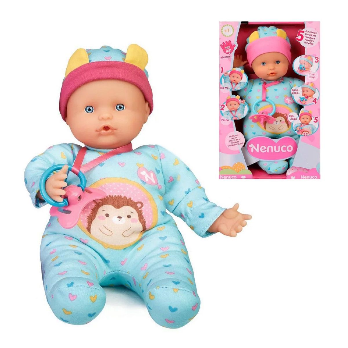 NENUCO - Juguete Muñeca Nenuco 5 Funciones Interactivas