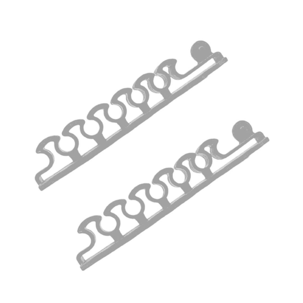 GENERICO - Gancho para Sujetar Cables Hdmi Usb Cargador Adhesivo Blanco x2