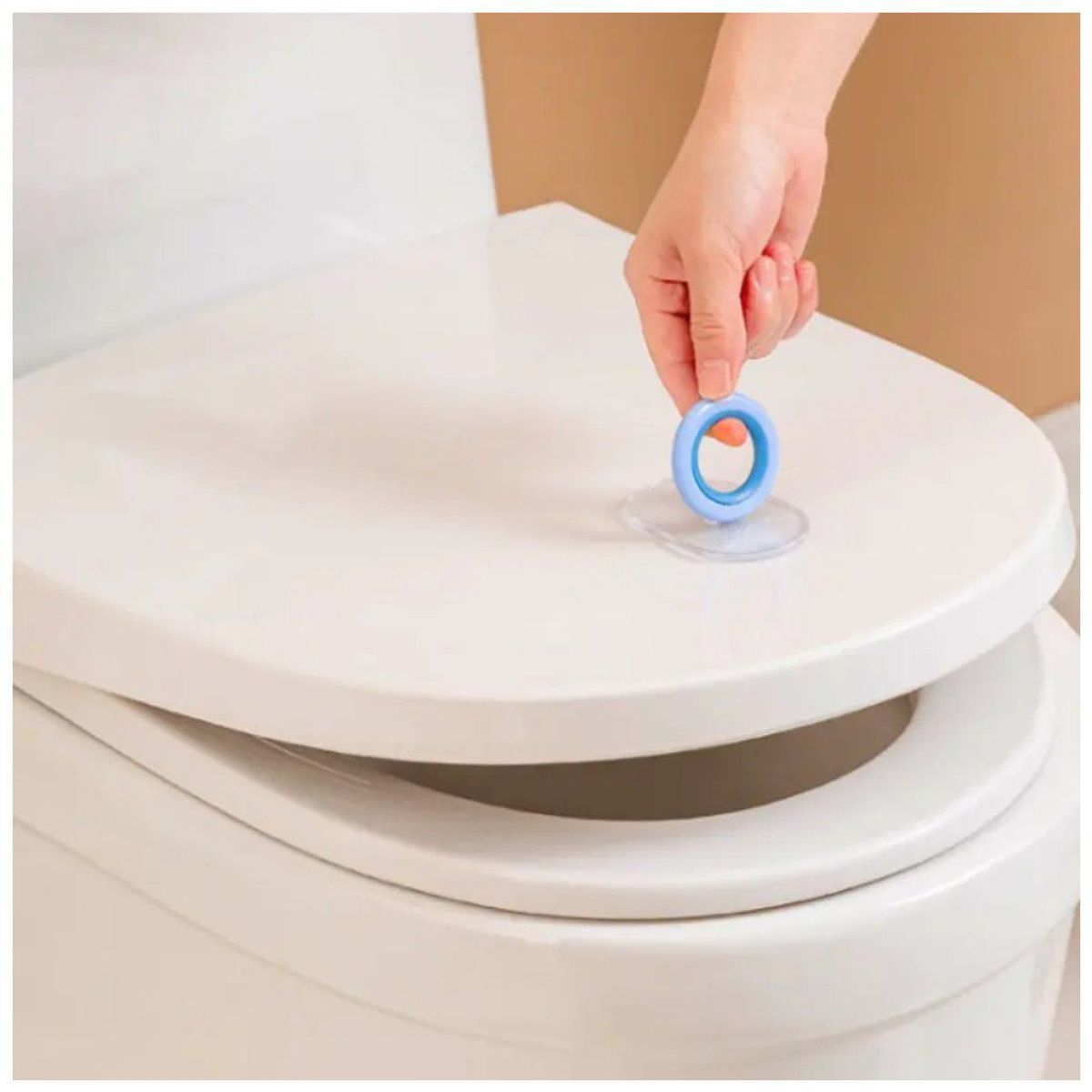 GENERICO - Jalón Agarradera Adhesivo para tapa de Inodoro Multiusos