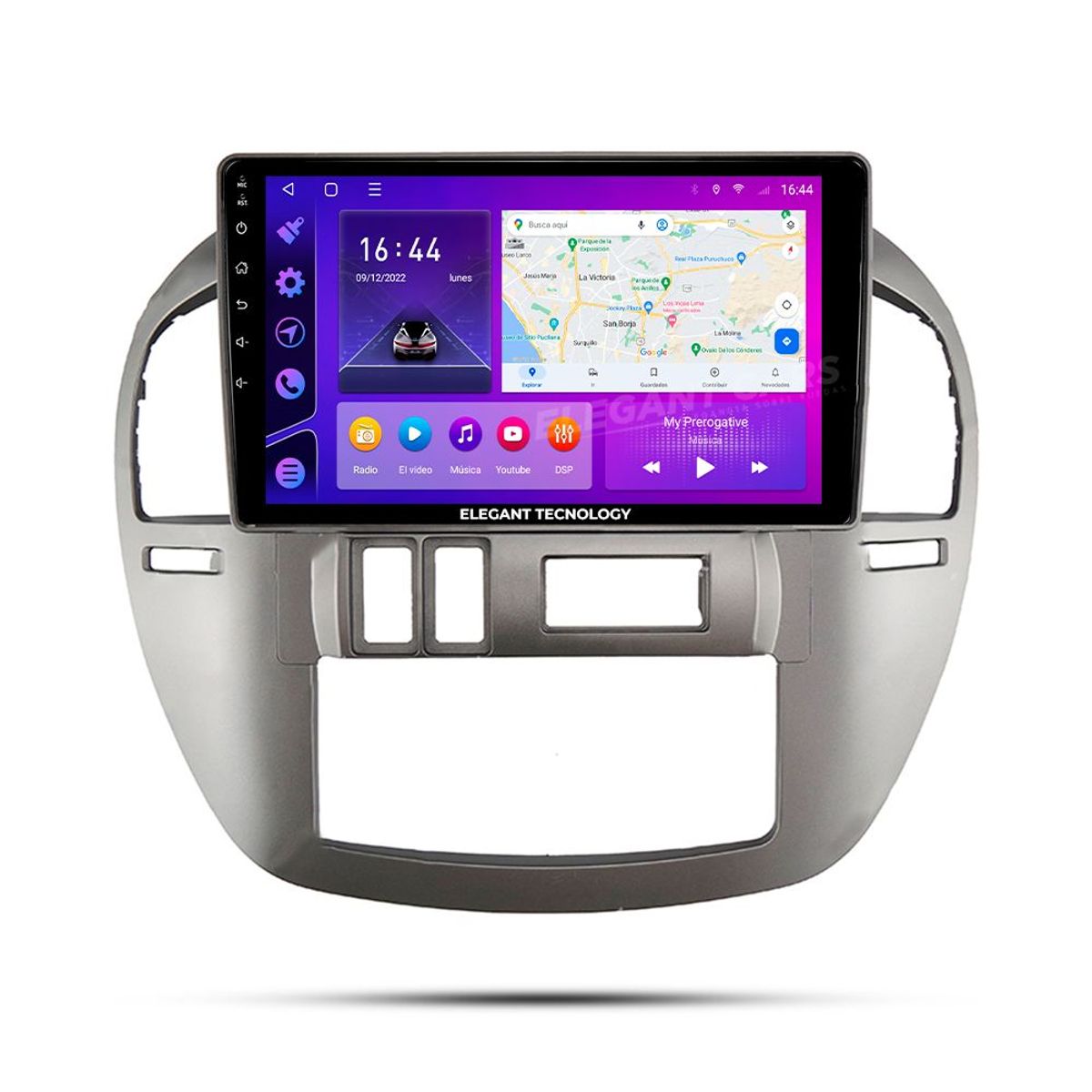 GENERICO - Autoradio Android Elegant Tecnology Dongfeng Fengxing Lingzhi M3 2008-2014 4-64Gb 4+64GB 8 Nucleos +Chip