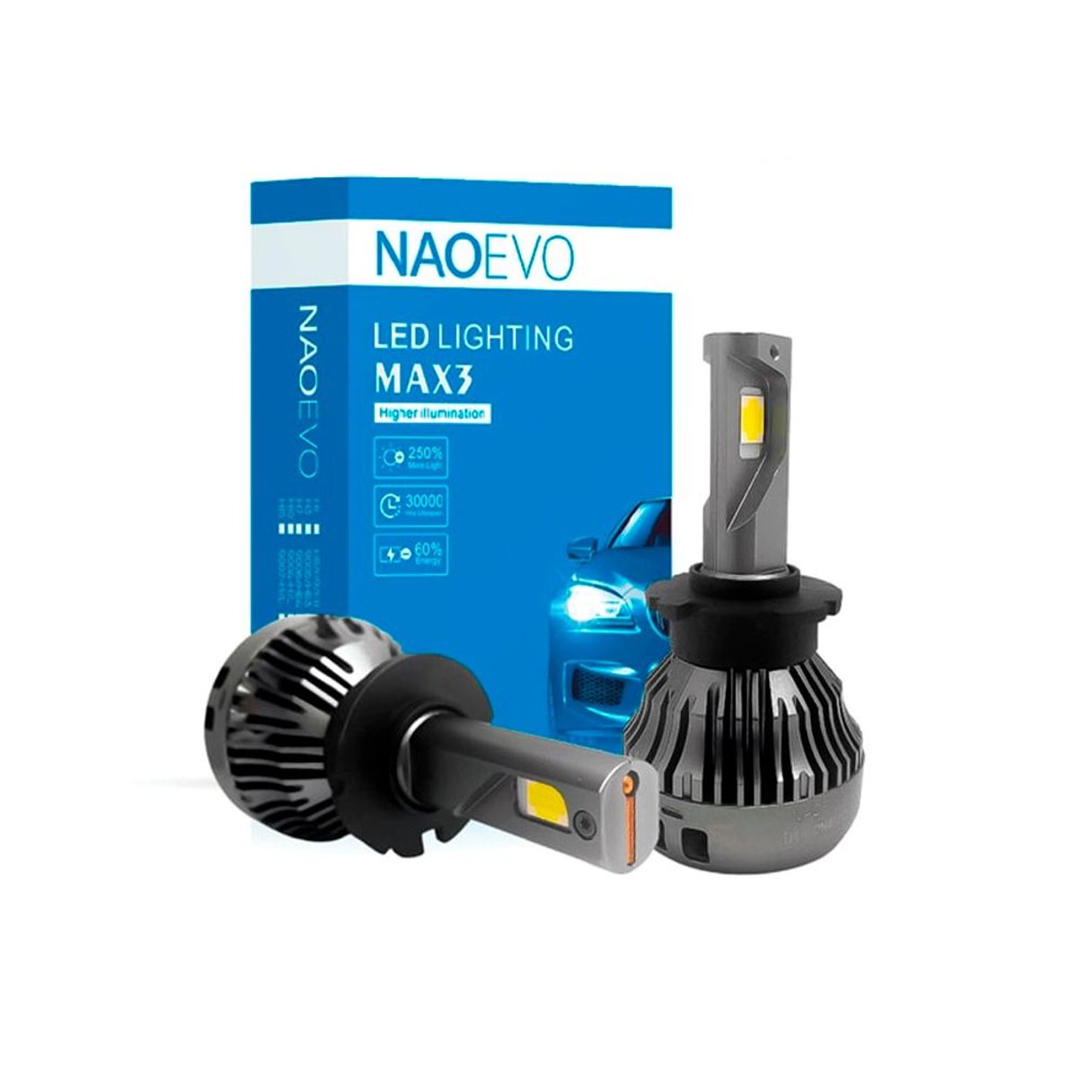 NAOEVO - Focos Led Serie D4 Canbus 13000LM Luz blanca NAOEVO