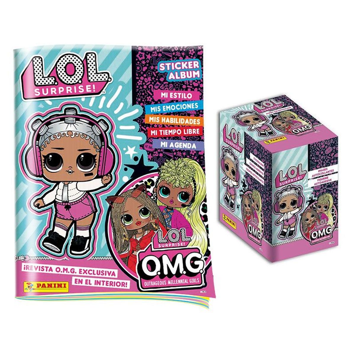PANINI - 1 Álbum Tapa Blanda + 1 Cajita LOL Surprise 4