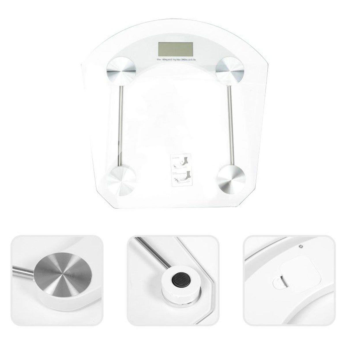 GENERICO - Balanza corporal digital a pila de hasta 180 kilos
