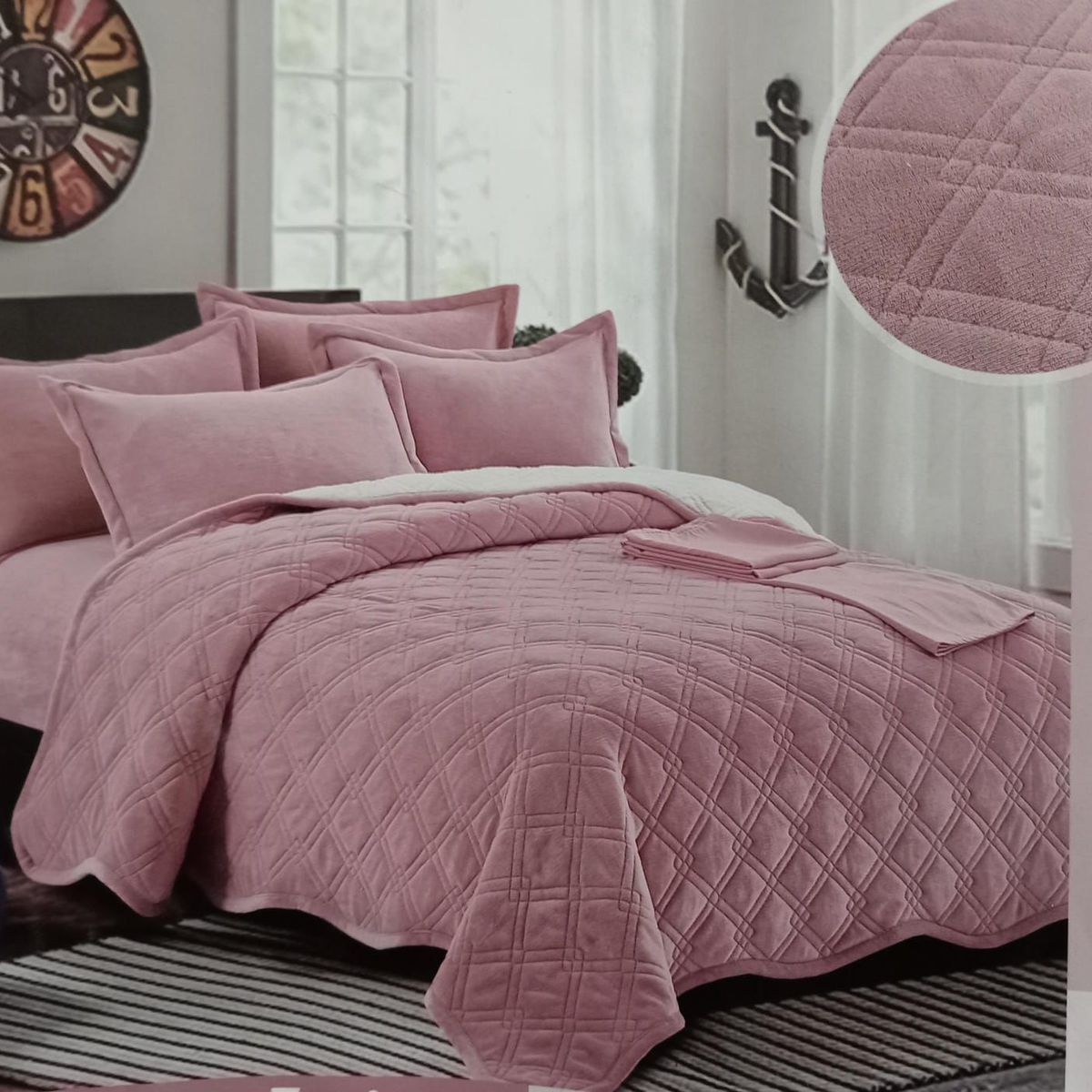 CUTE - CUBRECAMA PIEL DE ANGEL CON CARNERO