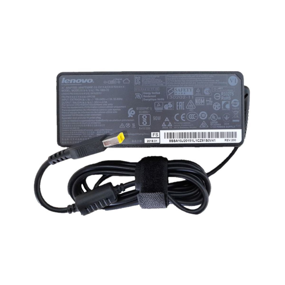 LENOVO - CARGADOR PARA LENOVO 20V 4 5A 90W PUNTA USB