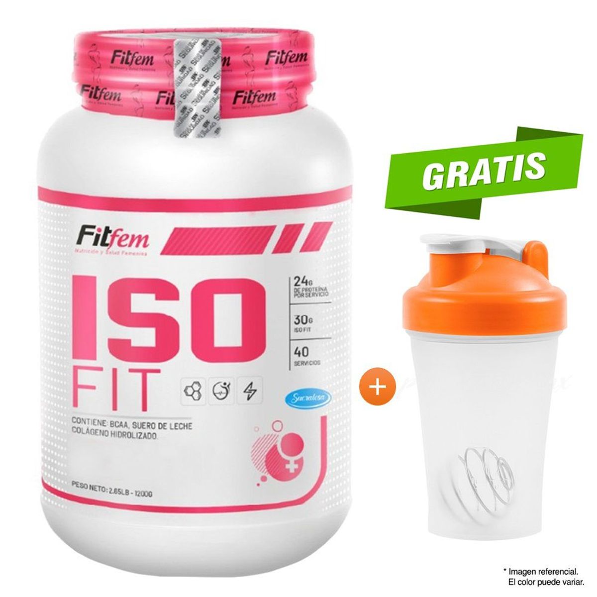 FITFEM - Proteína Iso Fit 1.1 KG - Vainilla Fitfem