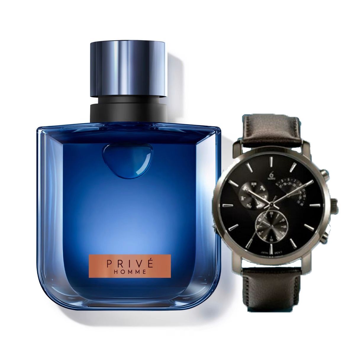 ESIKA - Privé Perfume de Hombre con Reloj Black Trend Esika