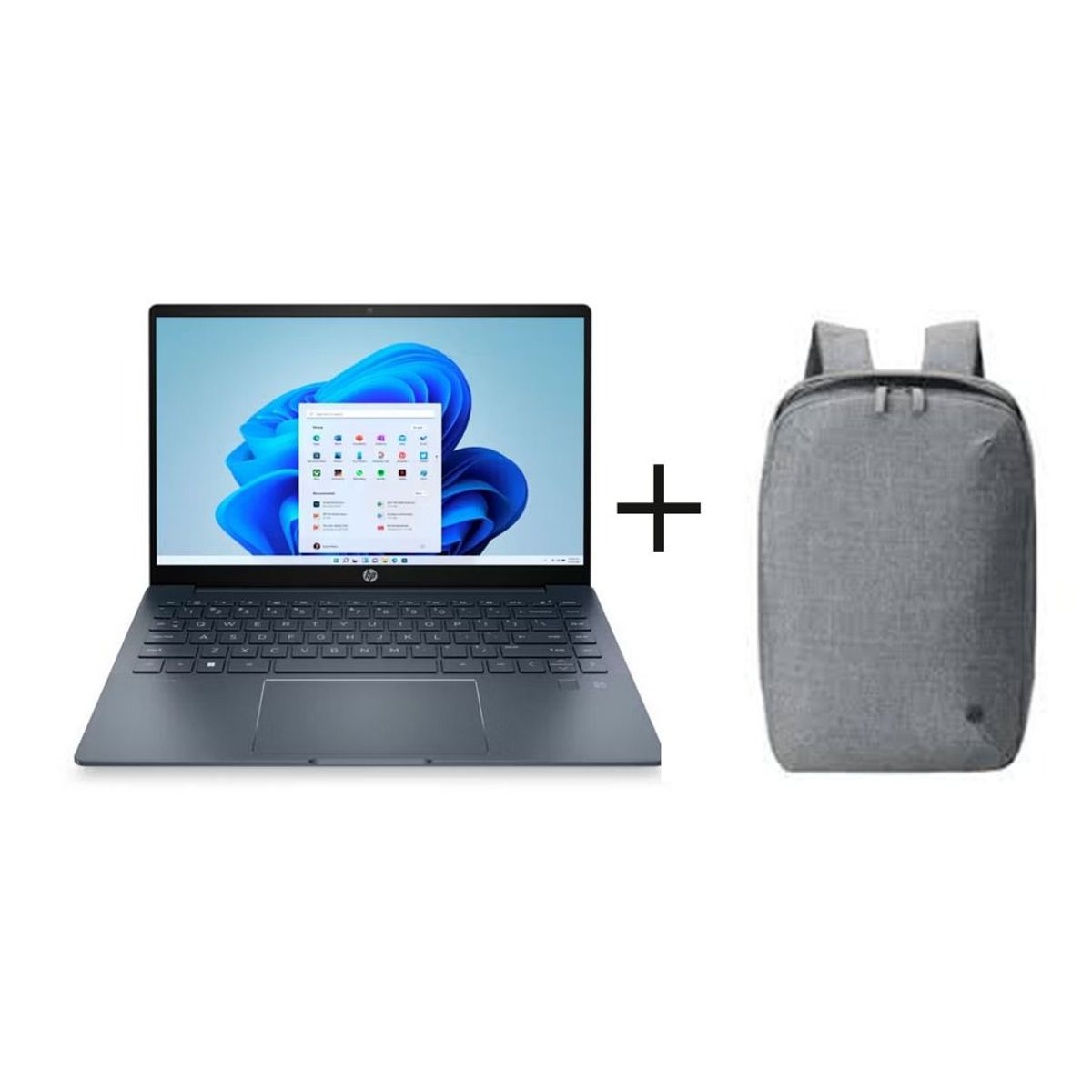 HP - Laptop HP Pavilion Plus 14" 2.8K OLED, Intel I7-1255U, 16Gb, 512GB SSD, RTX-2050, Windows 11 + Mochila