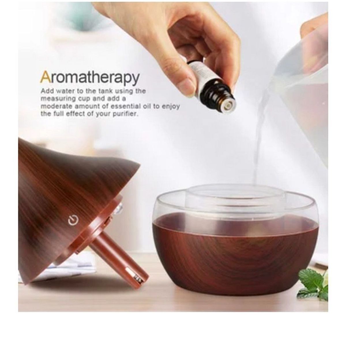 GENERICO - Humidificador Difusor De Aroma Con Luz Led Ultrasónico Aromaterapia