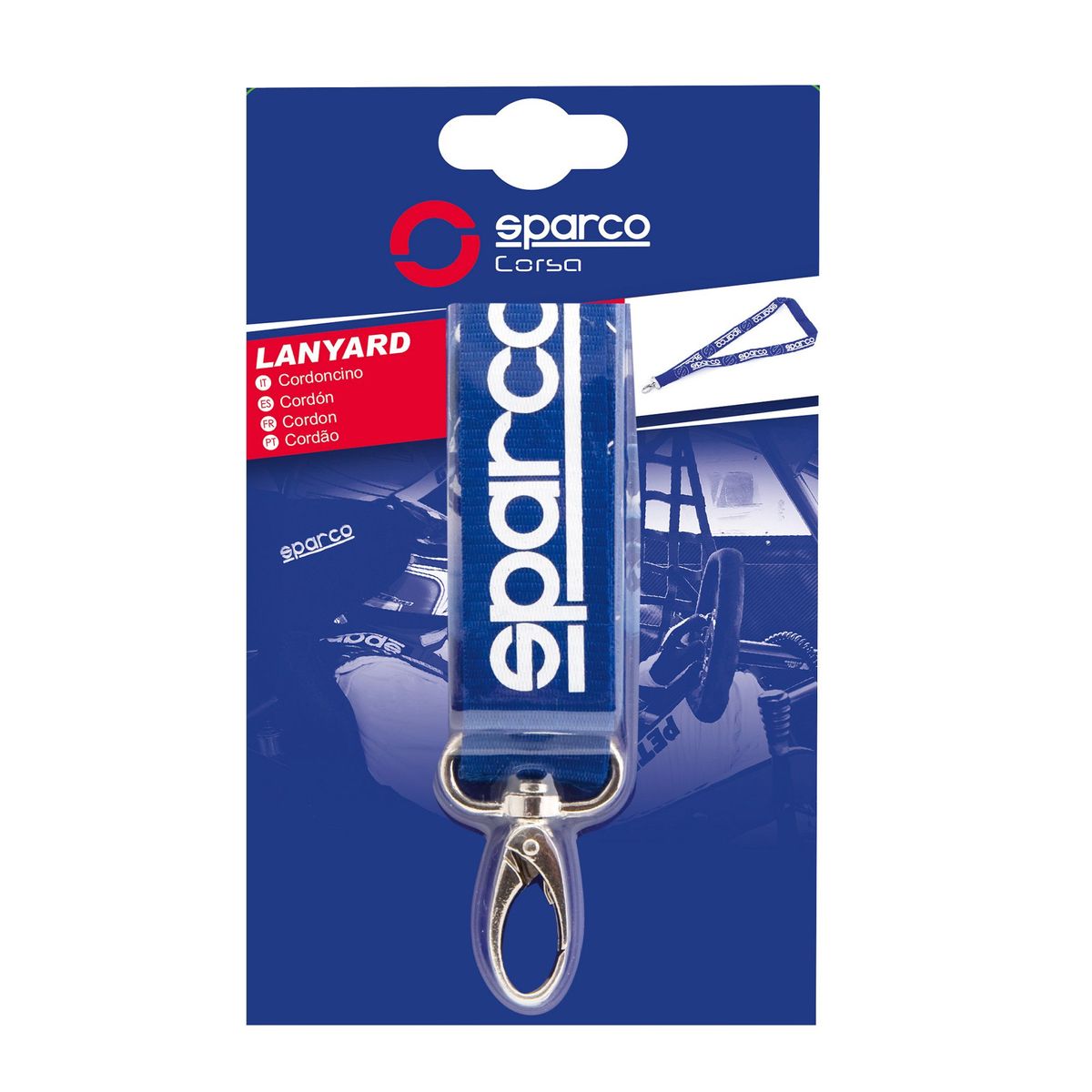 SPARCO - Lanyard Acollador Sparco Corsa Llavero