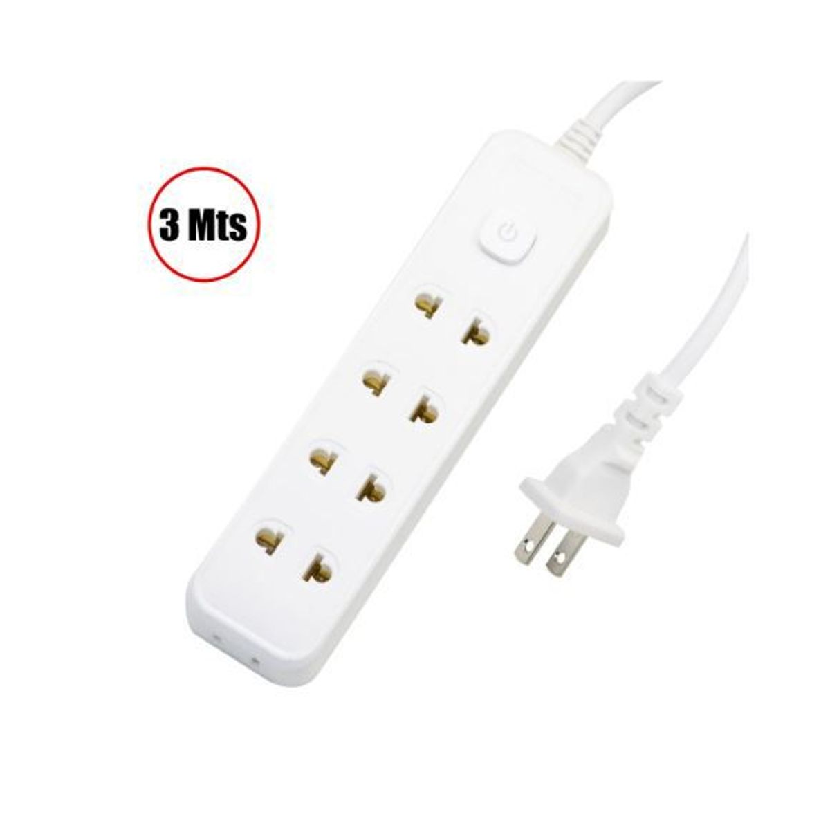 OPALUX - Extensión Múltiple 10 Amp 3 Metros OP-NK135 OPALUX