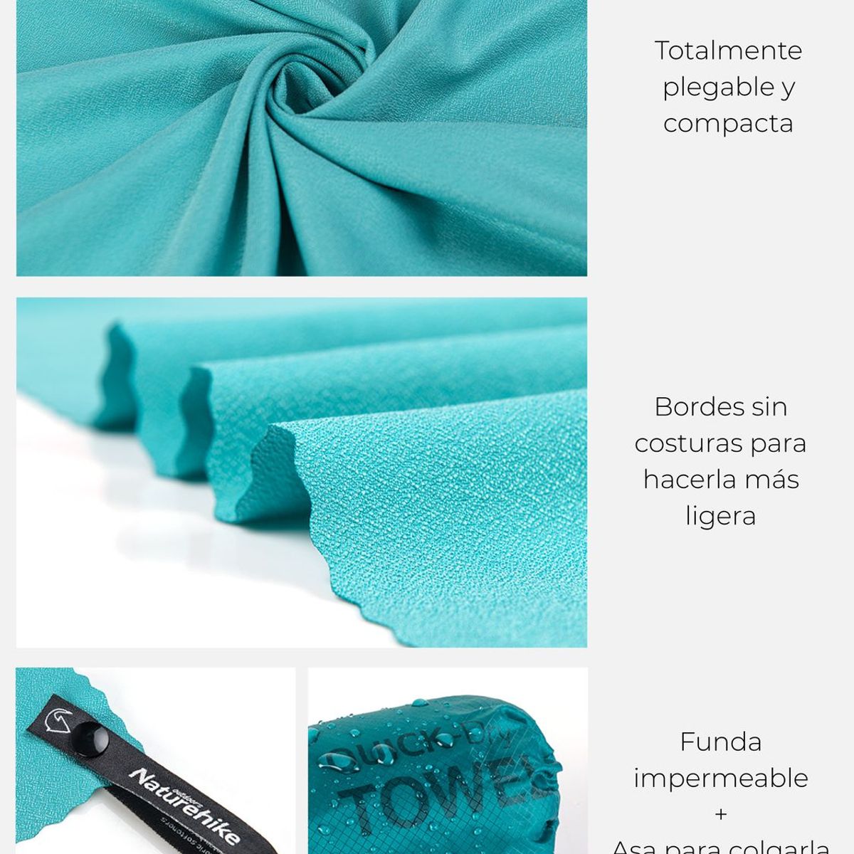 NATUREHIKE - Toalla de microfibra ultracompacta Quick Dry - Naturehike