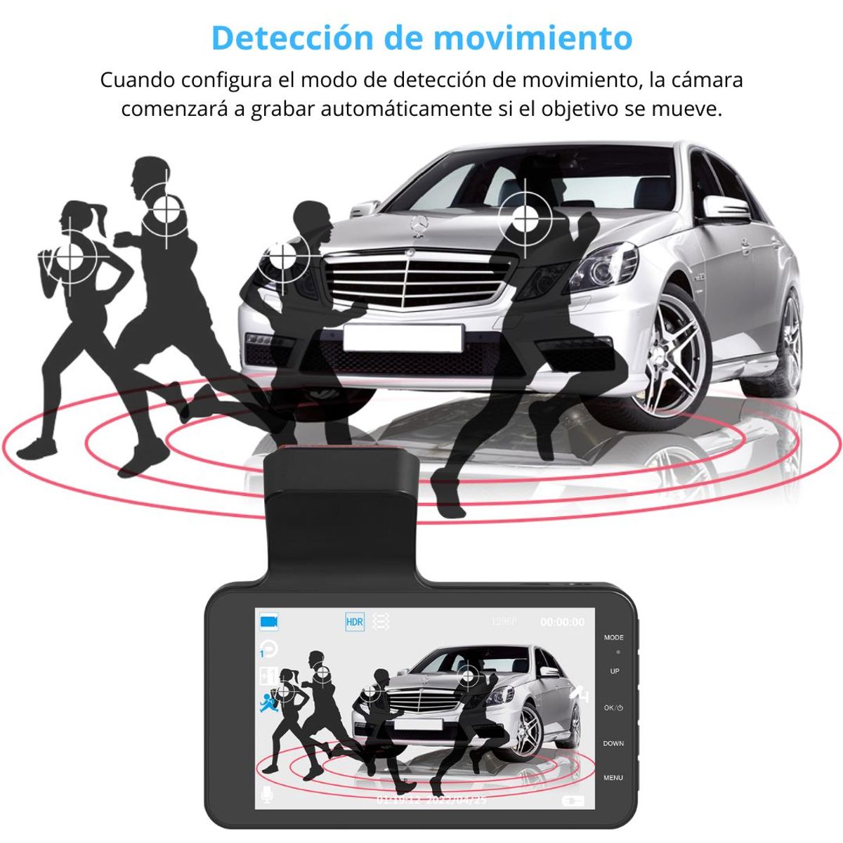 GENERICO - Cámara para Auto Delantera Trasera BlackBOX para Carro CD-D5
