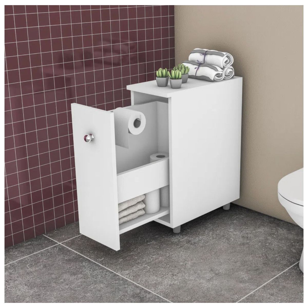 VENTITAS HOME - Organizador de Baño Valvega Ventitas Home Blanco