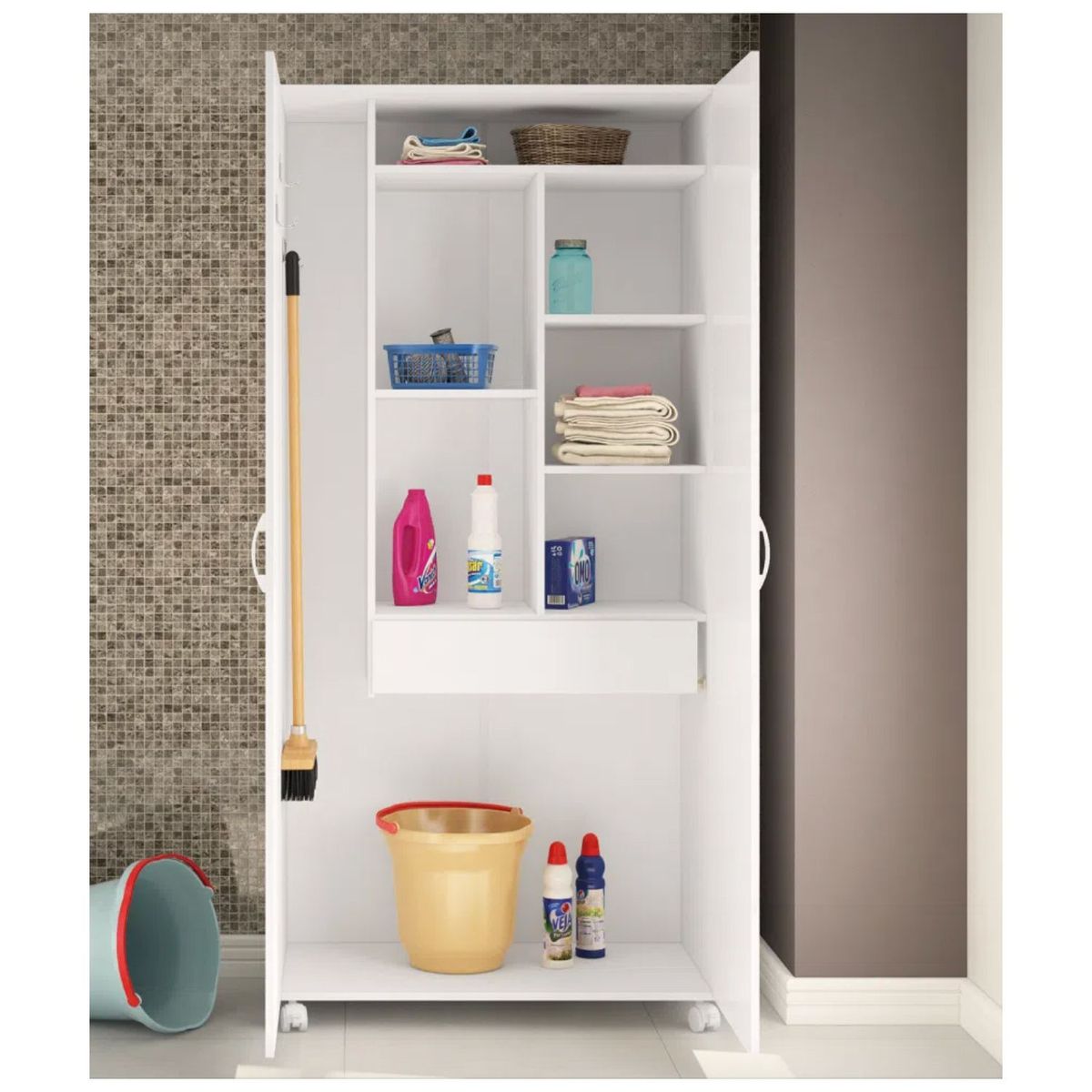 VENTITAS HOME - Organizador de Baño San Torme Ventitas Home Blanco