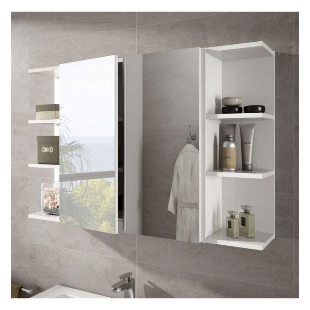 VENTITAS HOME - Organizador de Baño Qane Ventitas Home Blanco