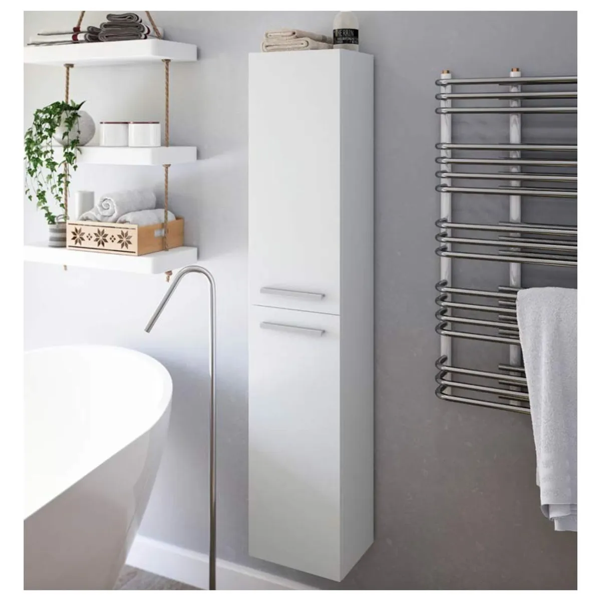 VENTITAS HOME - Organizador de Baño Hallon Ventitas Home Blanco
