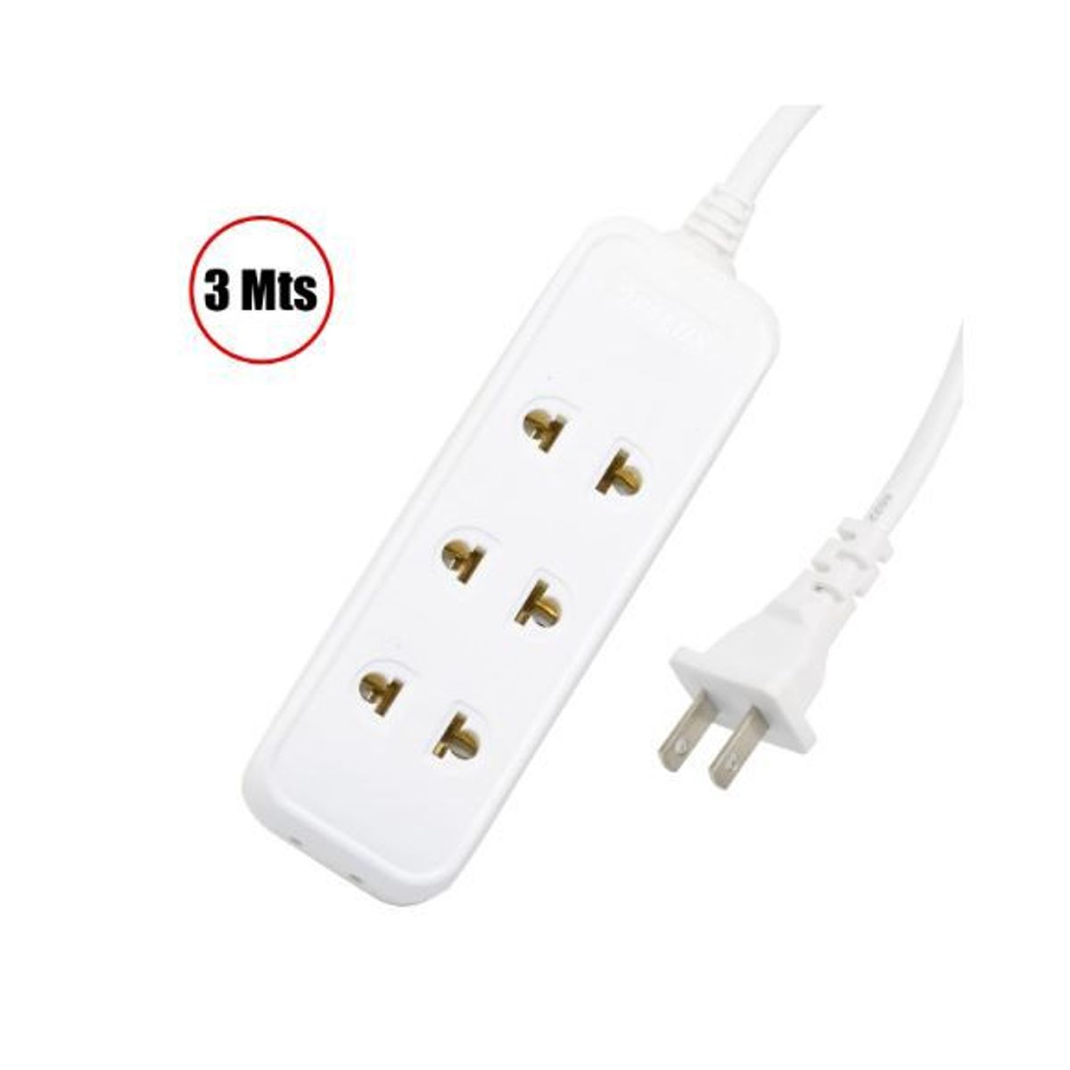 OPALUX - Extensión Múltiple 10 Amp 3 Metros OP-NK114 OPALUX