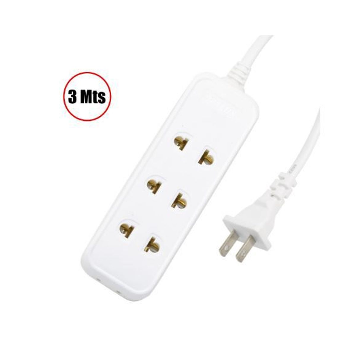 OPALUX - Extensión Múltiple 10 Amp 3 Metros OP-NK114 OPALUX