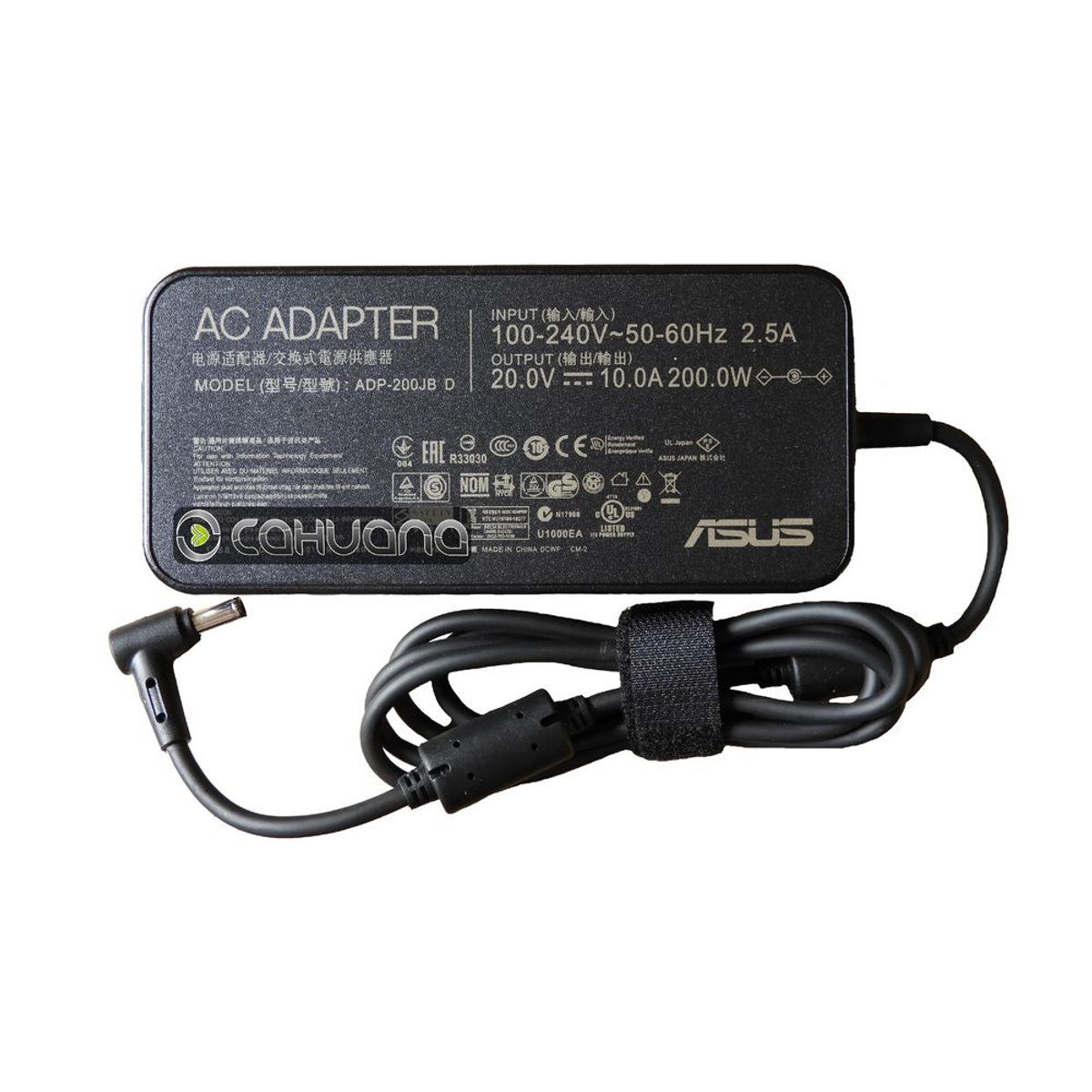 ASUS - CARGADOR PARA ASUS 20V 100A 200W 6037 PUNTA AGUJA - PEQ