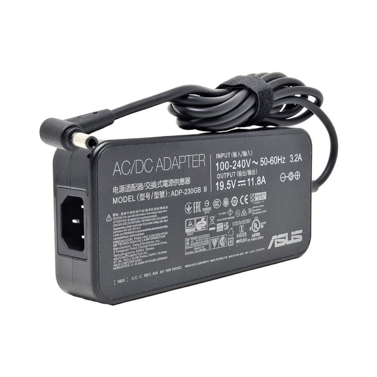 ASUS - CARGADOR PARA ASUS 19.5V 11.8A 230W 6.0 x 3.7 PUNTA AGUJA - PEQ