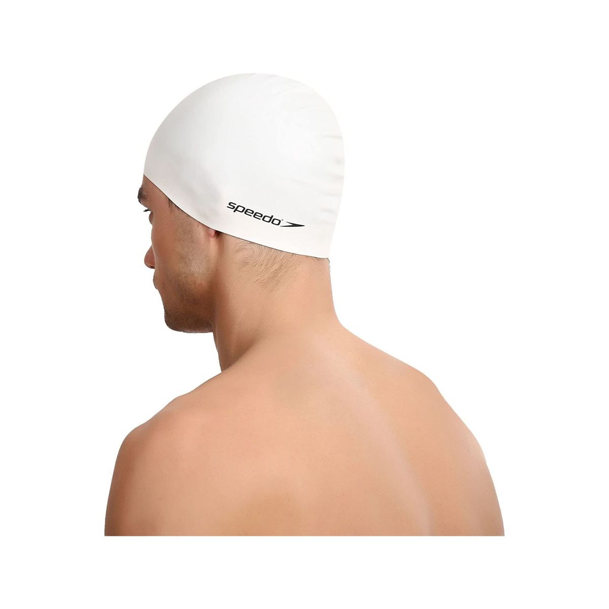 SPEEDO - Gorro Para Natación Speedo Plain Flat Blanco