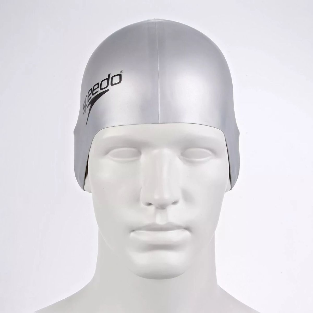 SPEEDO - Gorro Para Natación Speedo Plain Flat Plata