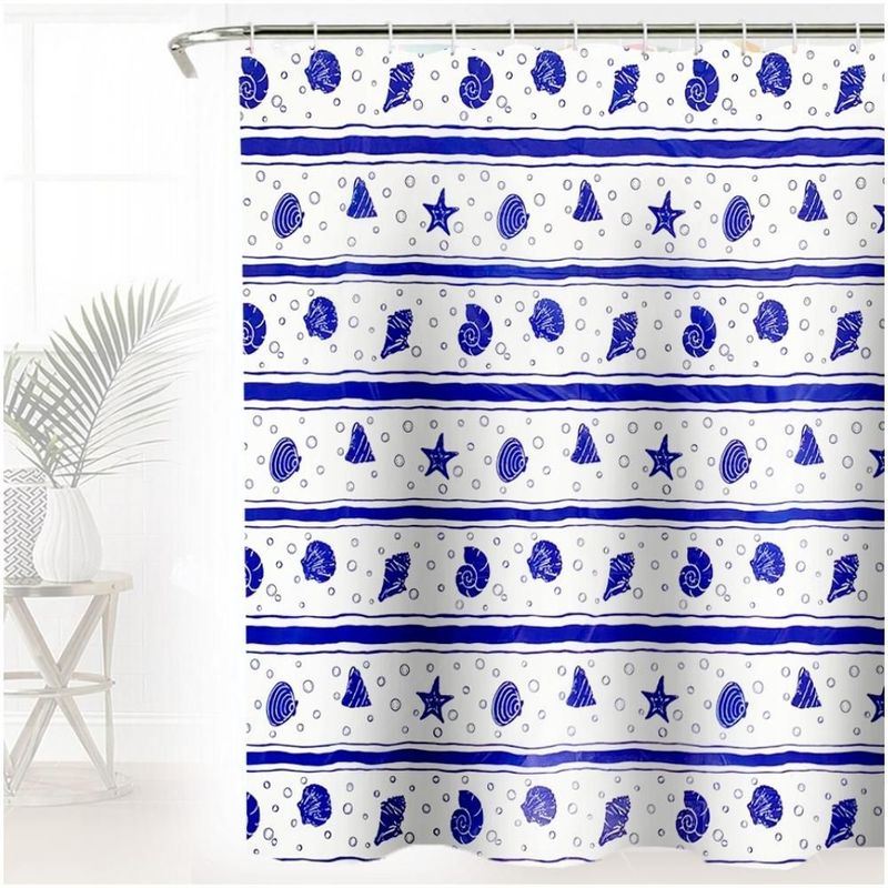 MINARI - Cortina de Baño Impermeable Accesorio para Ducha 180x180cm 47V -H